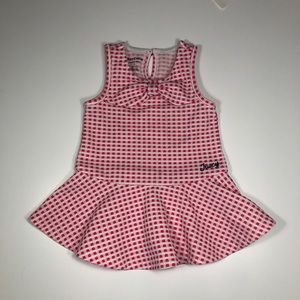 Juicy Couture Pink and White Gingham Toddler Dress
